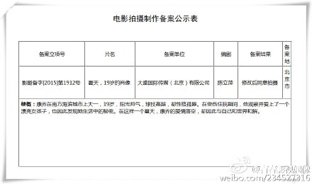 黄子韬主演岛田庄司推理电影 网友:我选择狗带