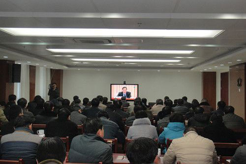 叶集区组织收听收看省纪委九届六次全会电视电