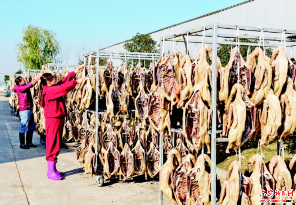 腊鹅飘香产销两旺