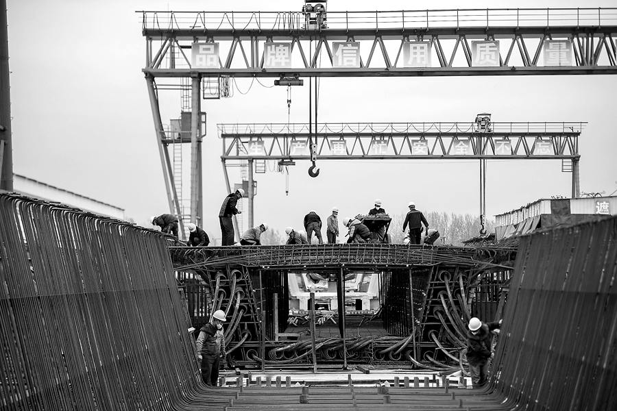 安九铁路安徽段箱梁浇筑完工