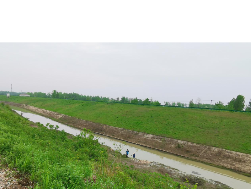 杭埠河治理工程测量放线工作有序进行