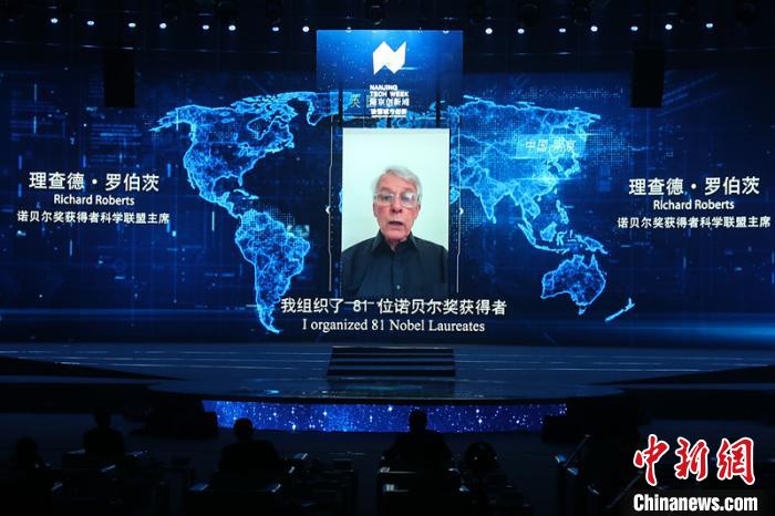 海外嘉宾“线上”参与南京创新周，表达对创新的见解和主张。　泱波 摄