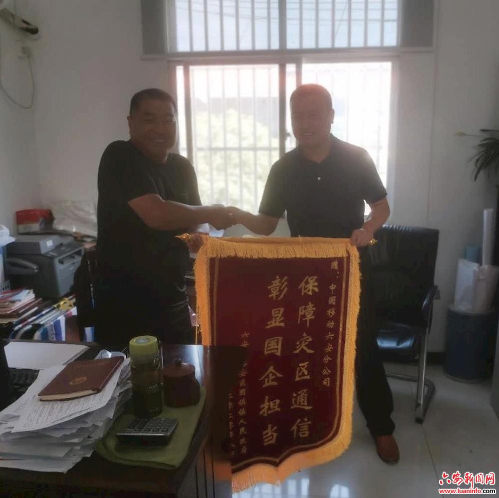 风雨共抗洪 锦旗表谢意