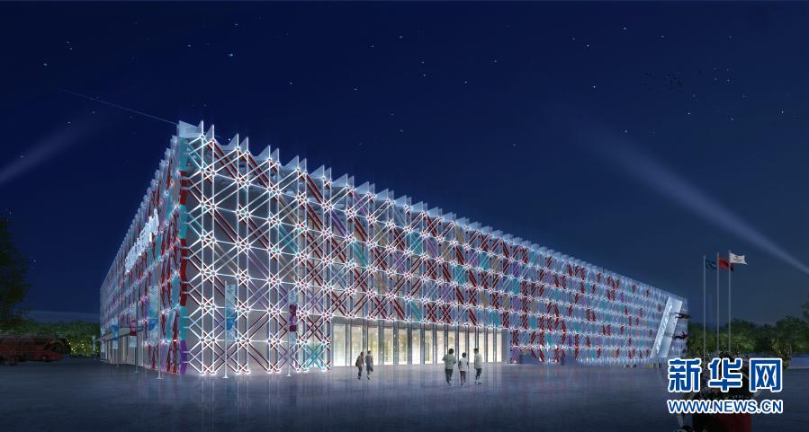 “冰菱花”惊艳亮相：五棵松冰上运动中心完工