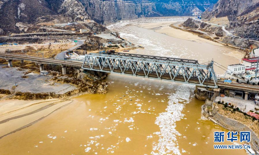 冰莲花来了！黄河山西河津段进入凌汛期