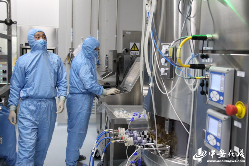 记者带你去看皖产新冠疫苗试生产【组图】