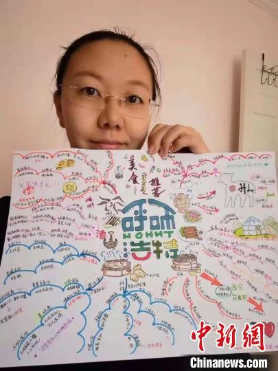 “接地气”“不踩雷” 内蒙古旅行达人自制家乡游玩思维导图
