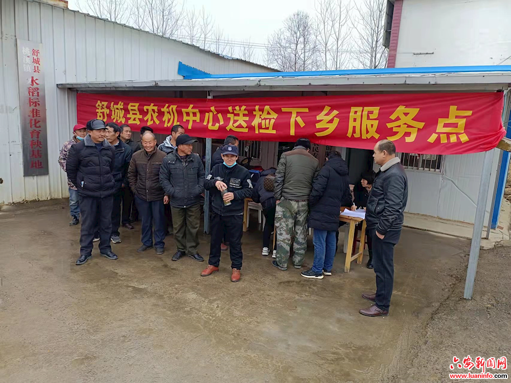 舒城县桃溪镇开展农机送检下村活动