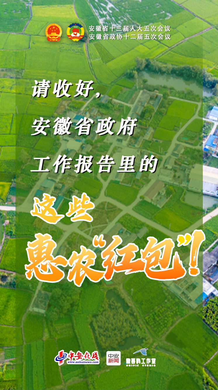 手绘动图 | 请收好，安徽省政府工作报告里的这些惠农“红包”！