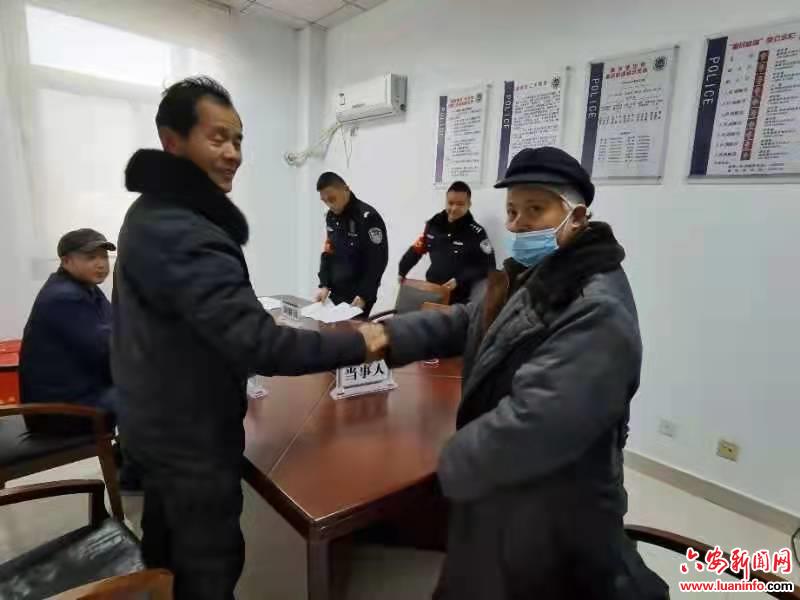 金寨县麻埠派出所调处1起兄弟间殴打他人案件