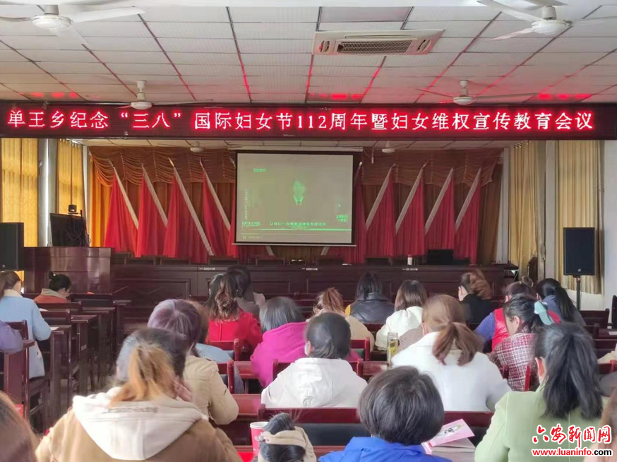 裕安区单王乡庆祝国际“三八”妇女节暨妇女维权宣传教育活动