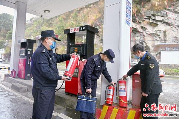 霍山漫水河镇联合开展安全生产工作检查