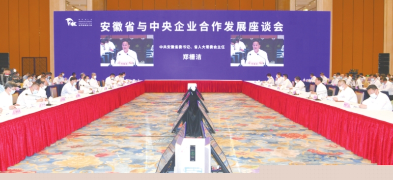 安徽省与中央企业合作发展座谈会在肥举行