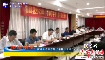 霍邱县举办首期“蓼聊下午茶”政企交流活动