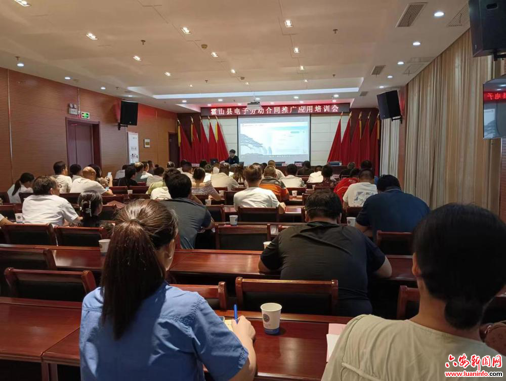 霍山县：推广应用电子劳动合同 助力优化营商环境