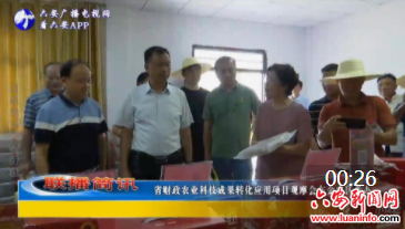 省财政农业科技成果转化应用项目观摩会在金安区举办