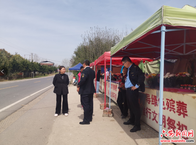 裕安区民政局开展清明节文明祭祀宣传活动