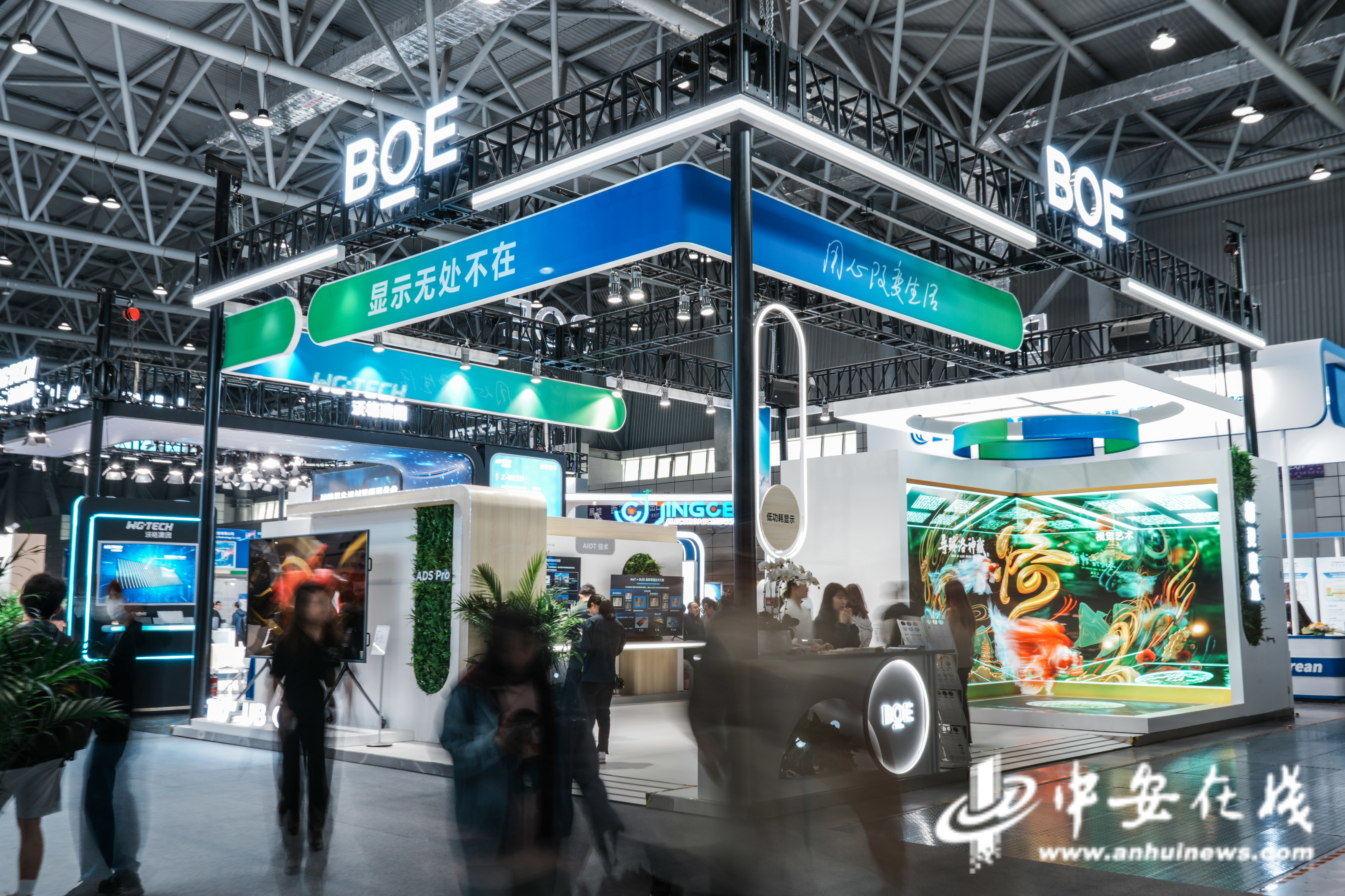 “屏”聚合肥打造“全球显示之都” 记者探馆2024国际显示技术大会