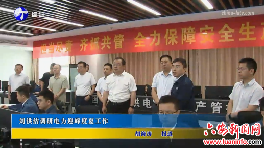 刘洪洁调研电力迎峰度夏工作