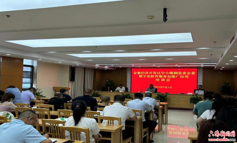 金寨开发区：召开中小微制造业企业数字化软件服务包推广应用培训会