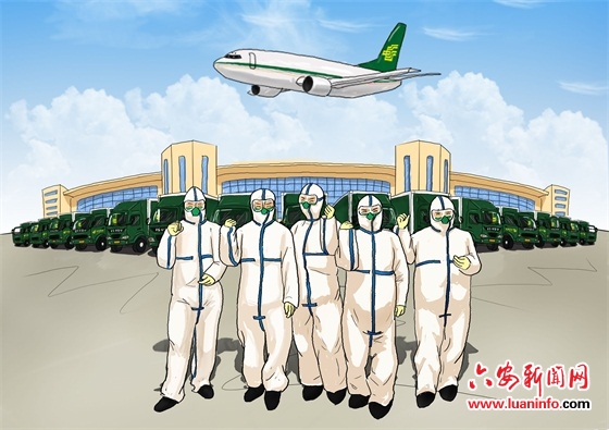 网红小伙手绘漫画致敬“抗疫”