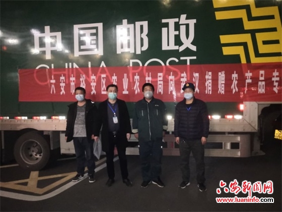 裕安一批爱心蔬菜驰援湖北