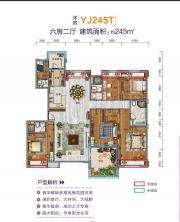 碧桂园·天玺YJ245T6室2厅245㎡